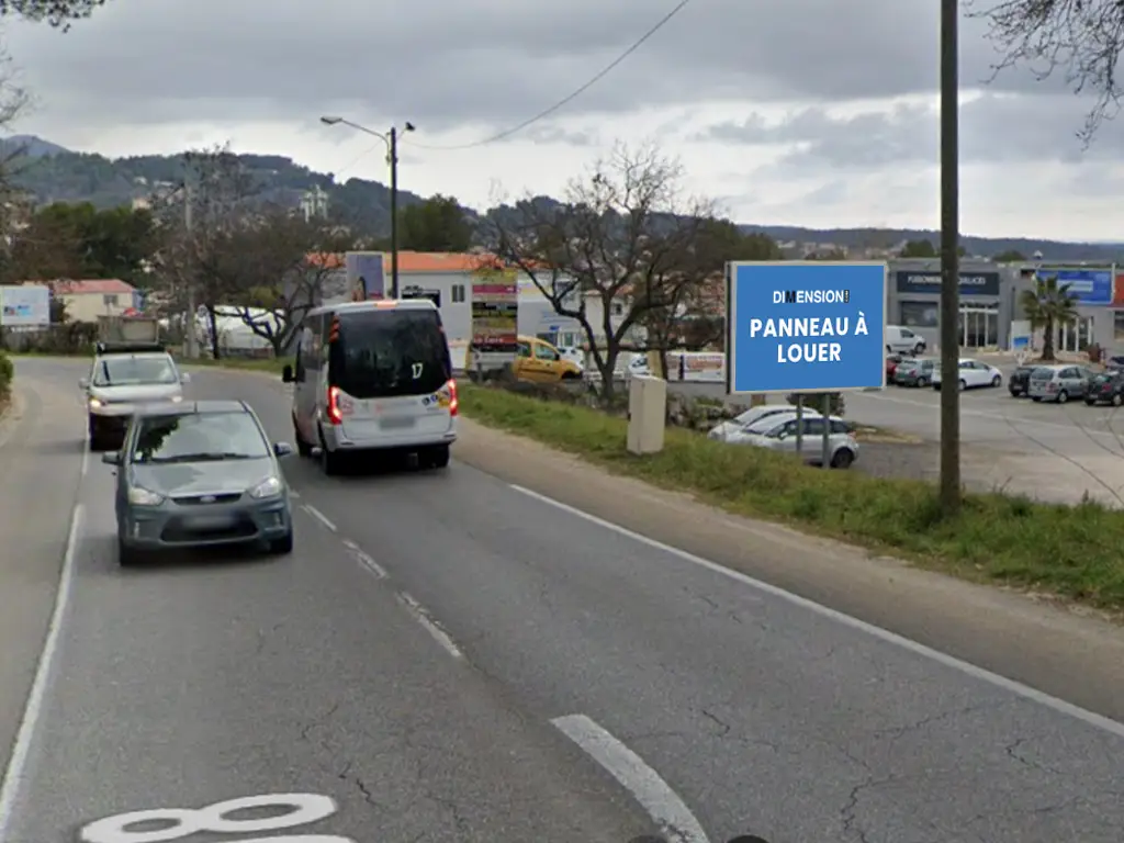 Panneau 8m² Rue RN908 - Peypin