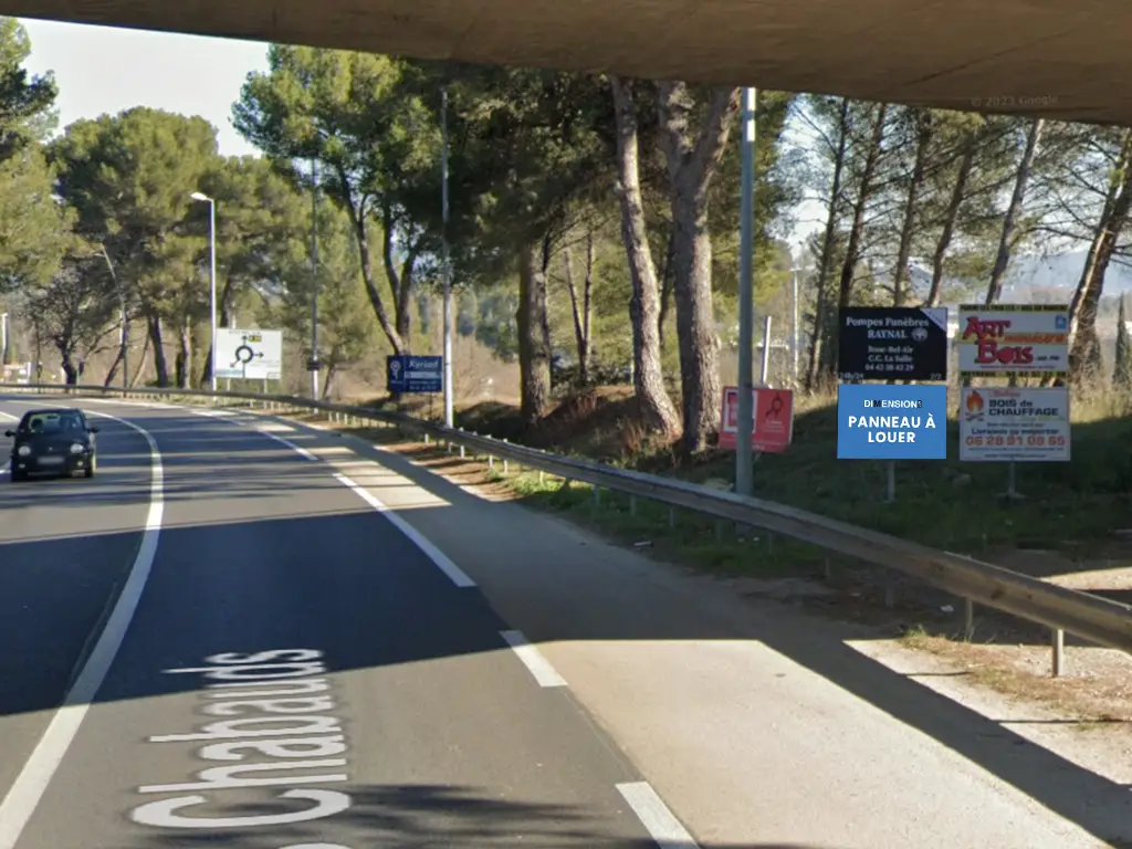 Panneau 1,5m² Av. des Chabauds - Bouc Bel Air