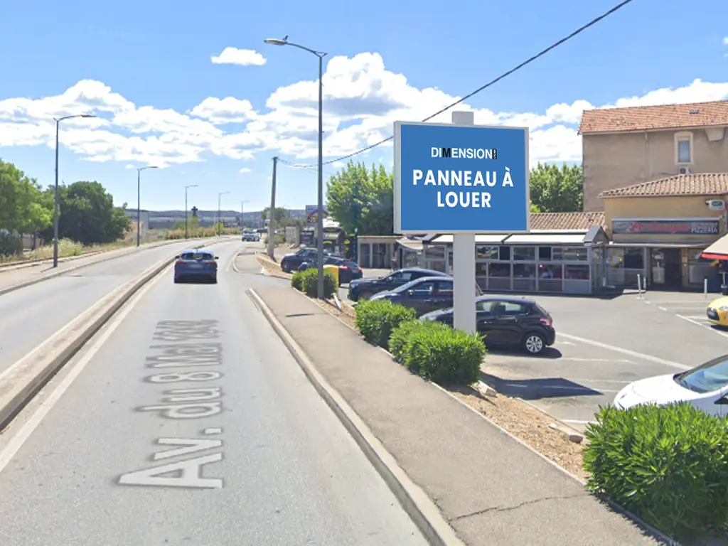 Panneau 8m² Av. du 8 Mai 1945 - Marignane