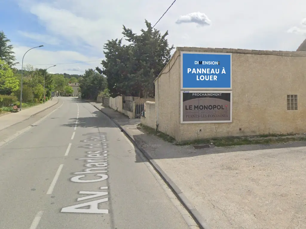 Panneau 4m² Av. Charles de Gaulle - Pernes-les-Fontaines