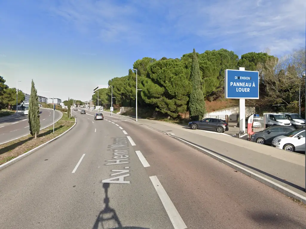 Panneau 8m² Av. Henri Mouret - Aix en Provence