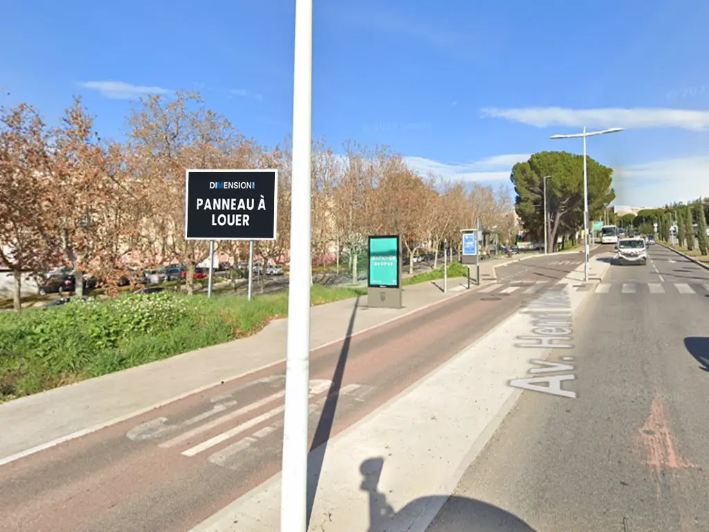 Panneau 8m² face A Av. Henri Mouret - Aix en Provence